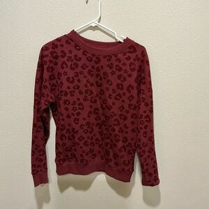 Next Burgundy Animal Print Sweater